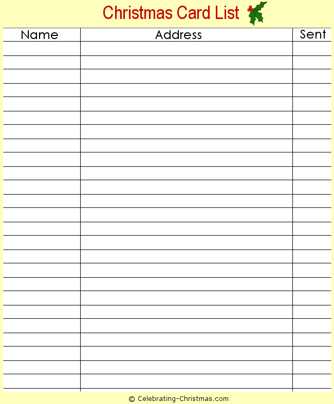 card list template by your organizing checklists to print card list template by your organizing checklists to print