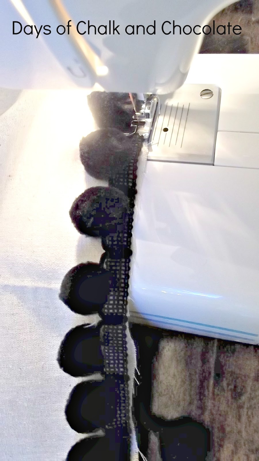 Ball Fringe Pillow Tutorial Days of Chalk and Chocolate