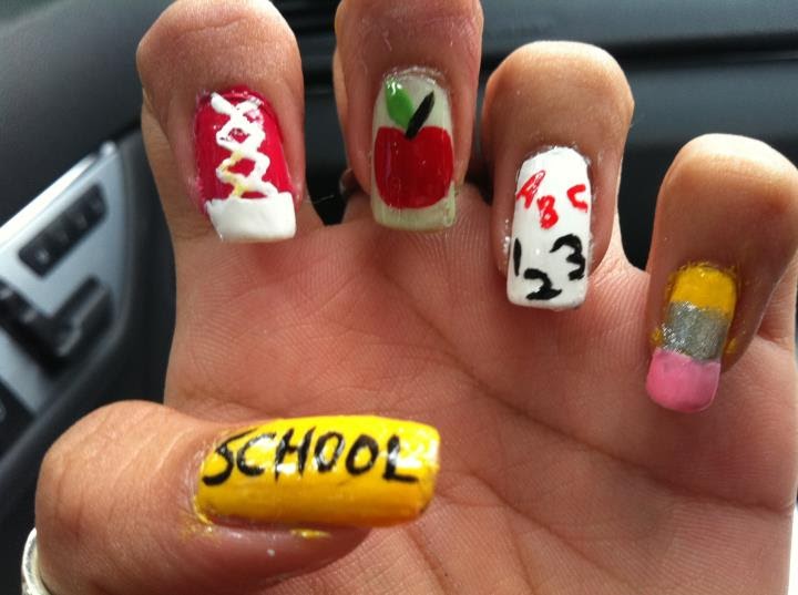3. Quick and Easy Back to School Nails - wide 7