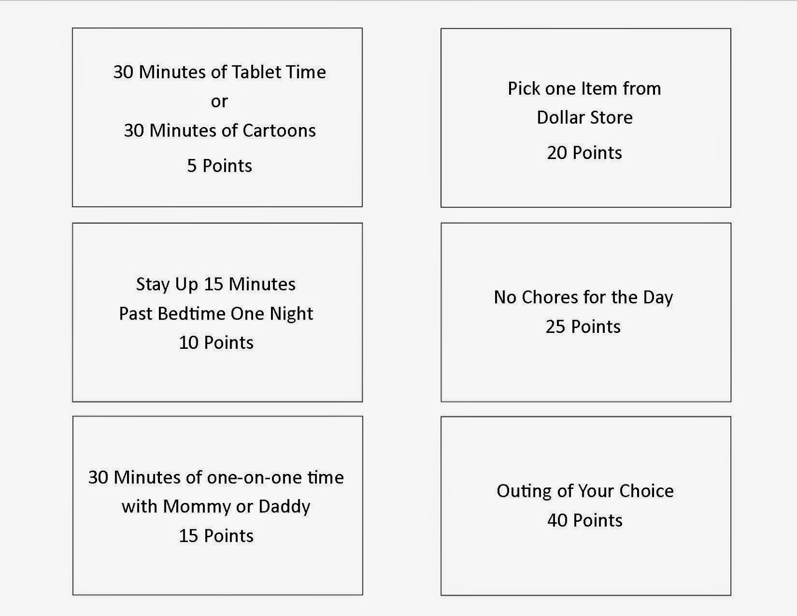 easy chore system for children amanda g whitaker point chart for chores