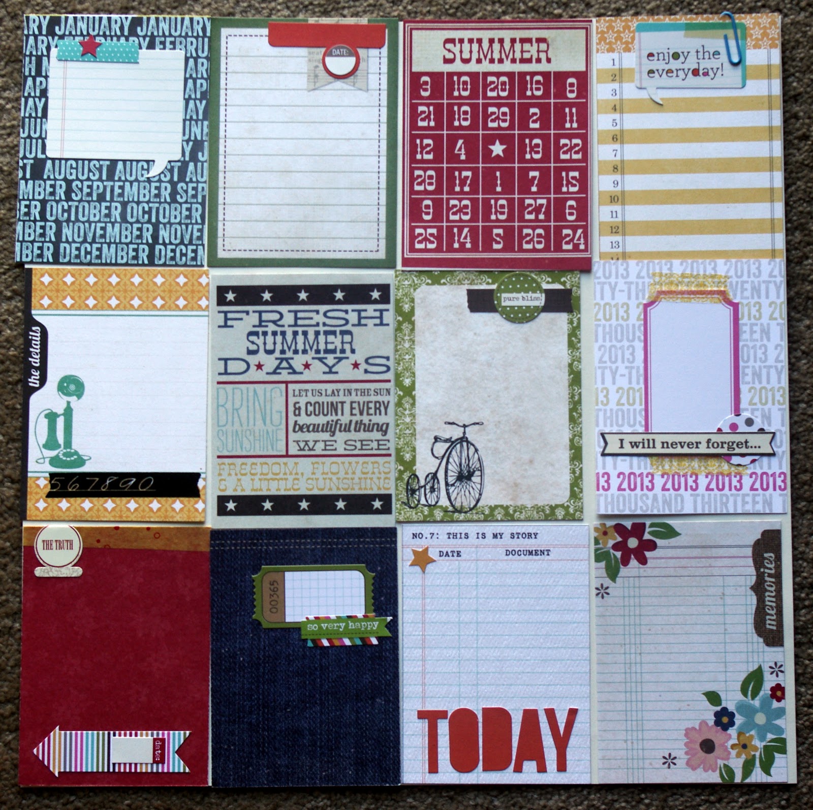 Scrappin' Patch Scrapbook Supplies NZ Project Life 2013