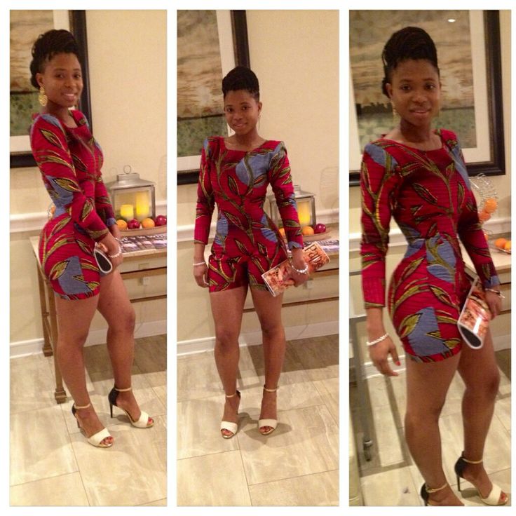 kitenge short jumpsuit