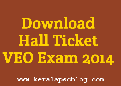 Download Village Extension Officer Exam 2014 Hall Ticket Download Village Extension Officer Exam 2014 Hall Ticket