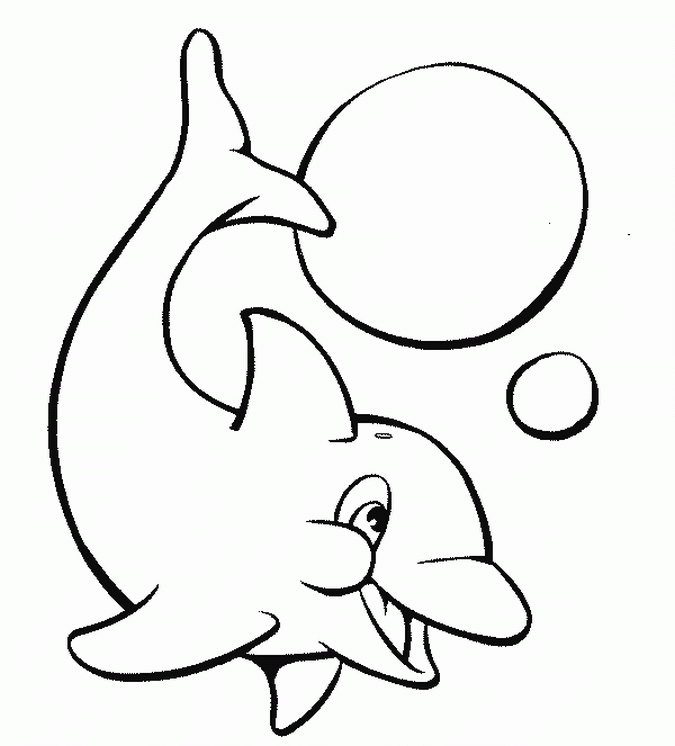 Kids Page: Dolphin Children Coloring Pages