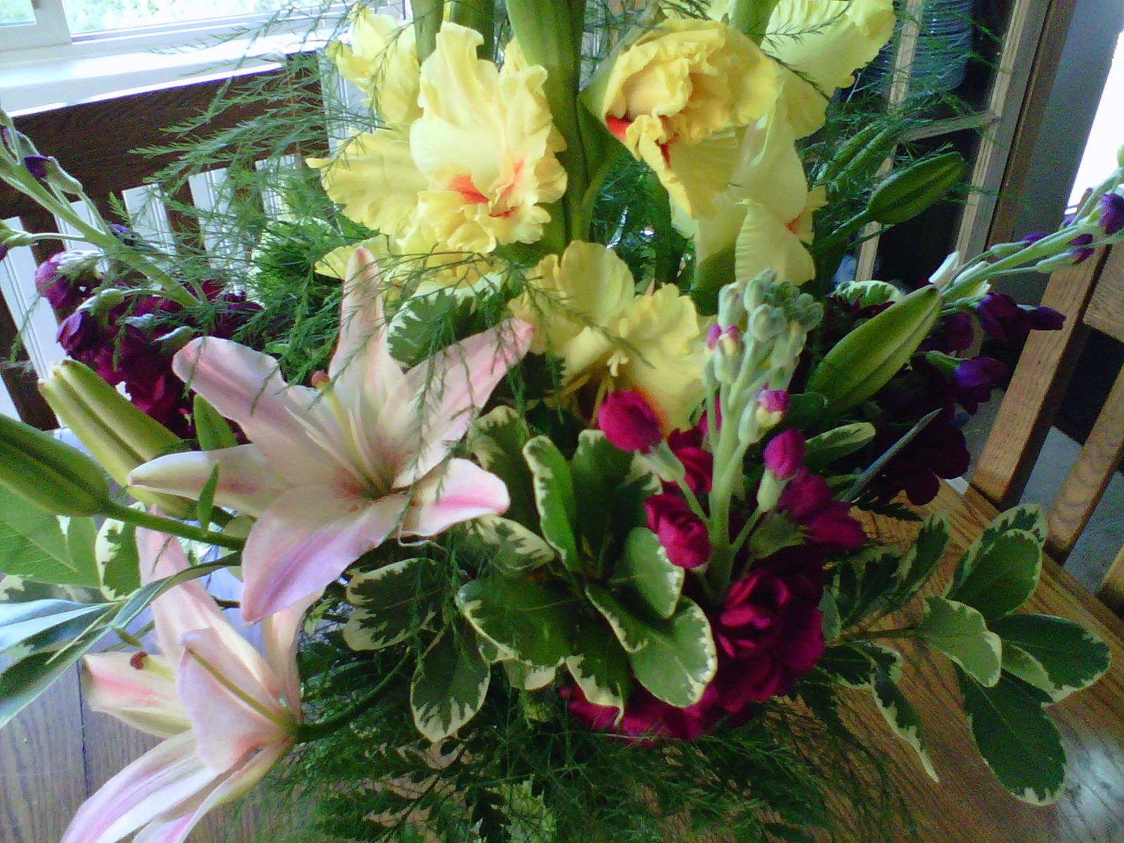 Moore Minutes Recycled Flower Arrangements