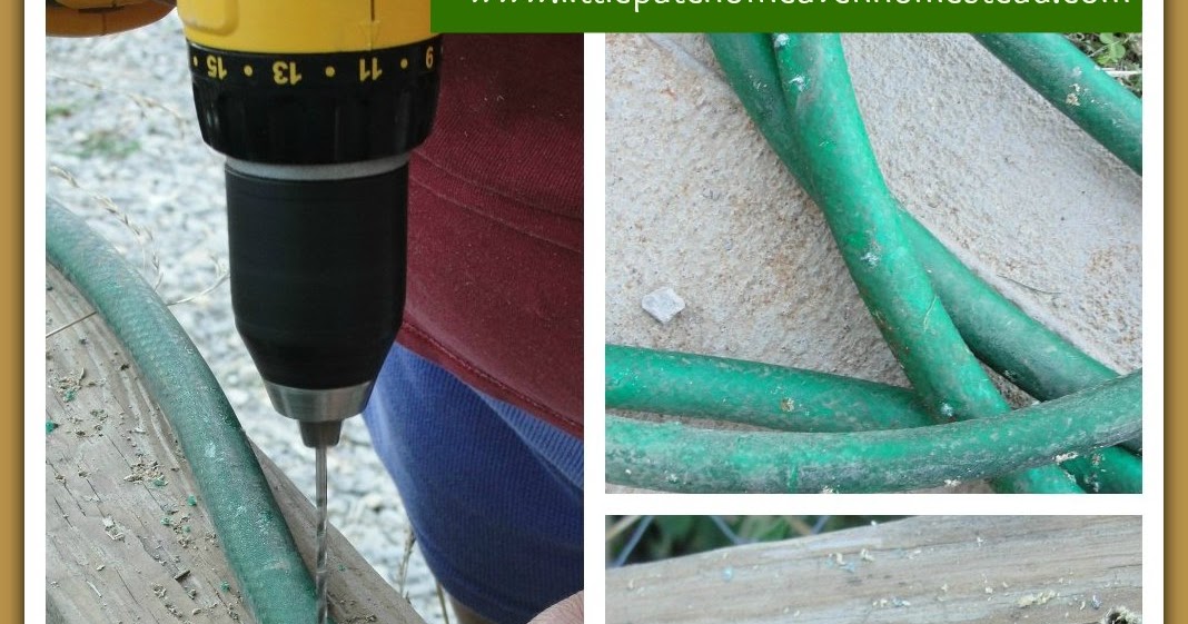 Little Patch of Heaven Homestead How to Make a Soaker Hose for 0