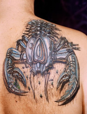 3D Tattoo on Upper Back