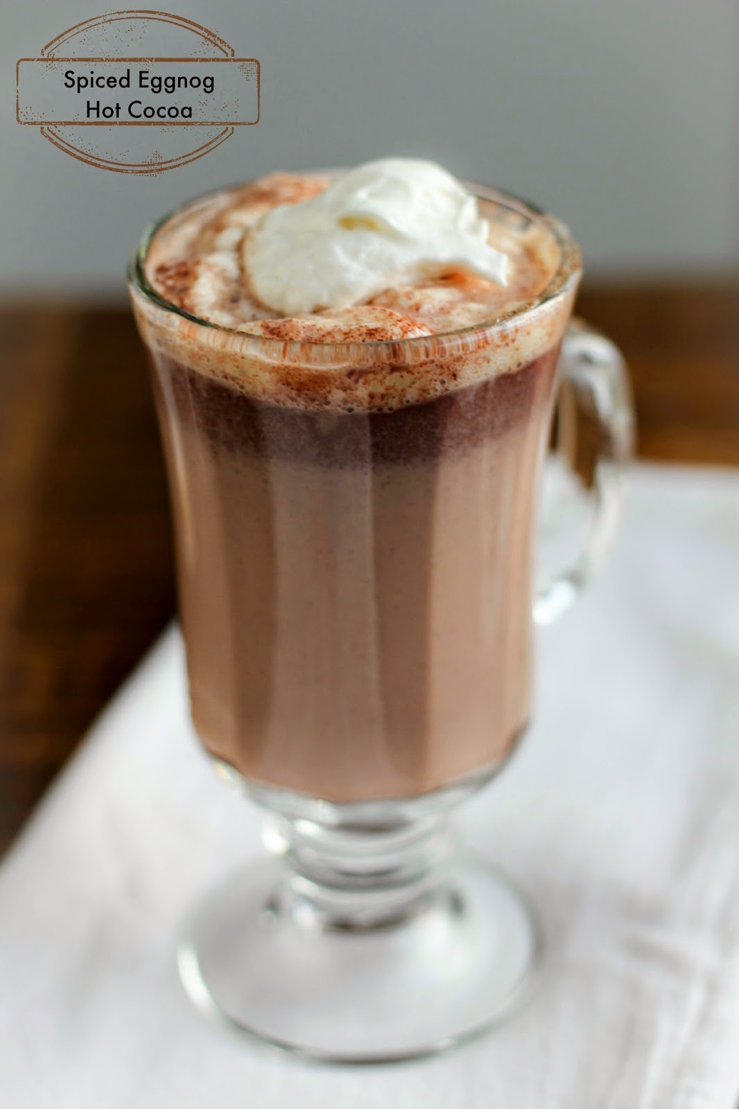 Spiced Eggnog Hot Cocoa