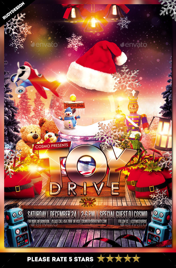 toy drive charity flyer sungaigrafik toy drive flyer