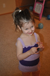 Eva Wearing a Crocheted Top