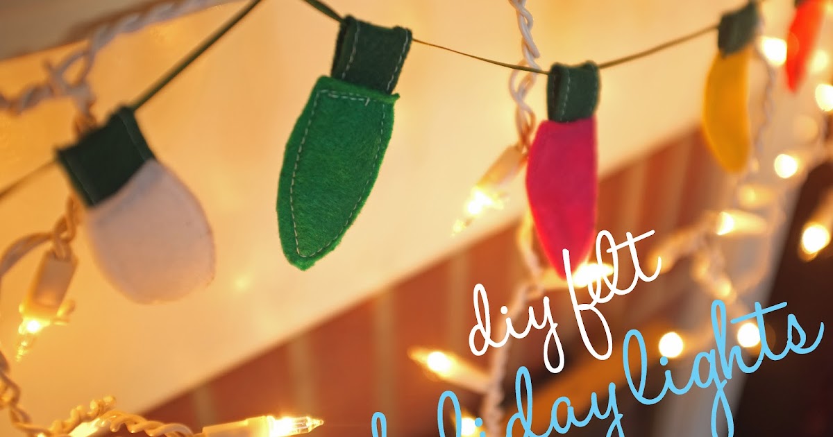 Boom goes Val DIY Felt Christmas Light Garland