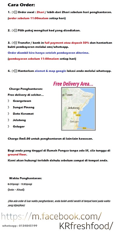 Penang Fresh Food Delivery