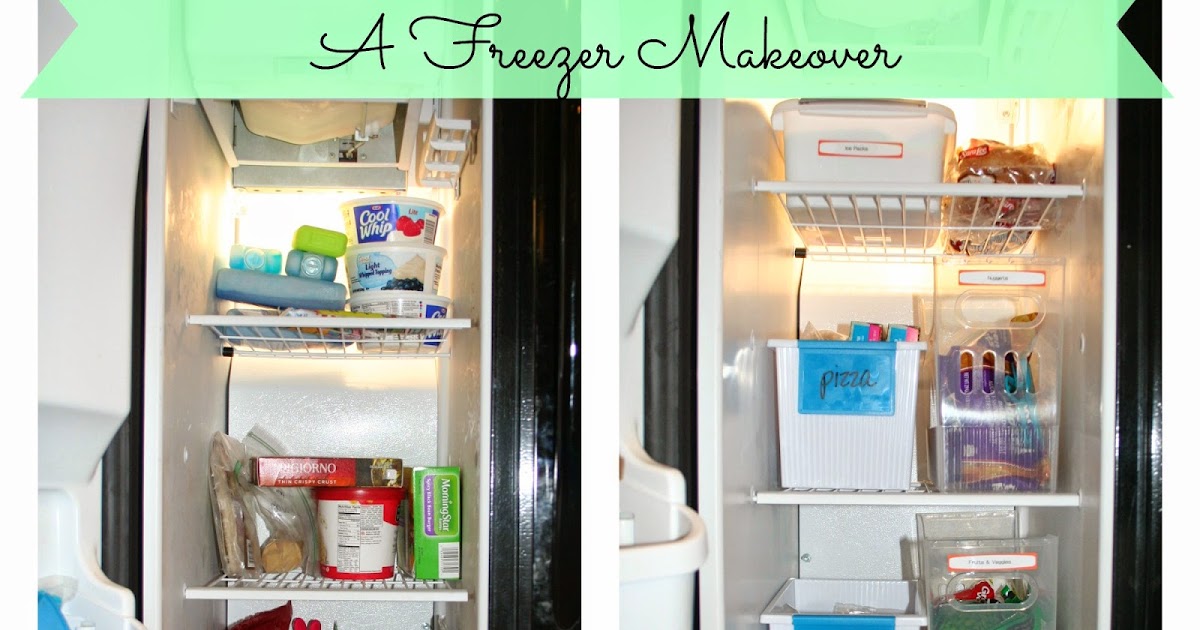 Organizing Plus 123 Before & After A Freezer Makeover