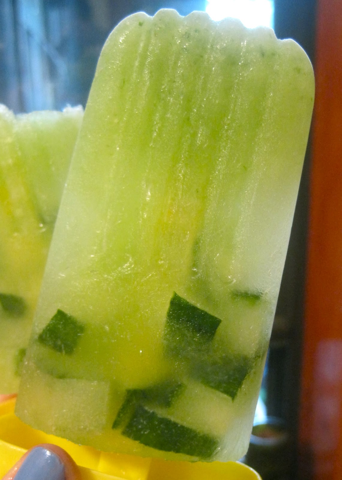 Kvell in the Kitchen CucumberLime Paletas