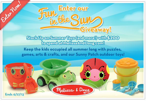 Enter Our Melissa & Doug Fun In the Sun Giveaway! Enter Our Melissa & Doug Fun In the Sun Giveaway!