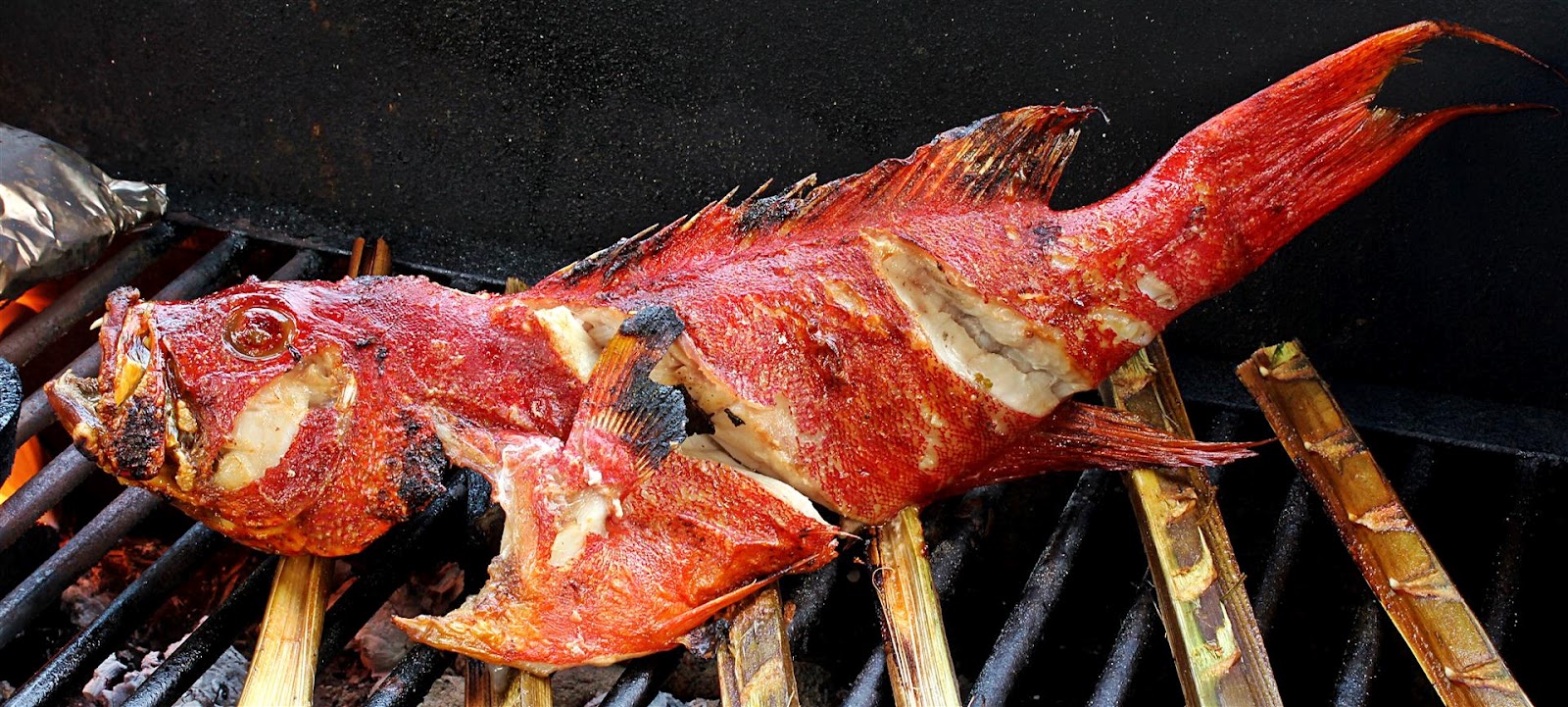 BBQGuam BBQ'd Grouper and Shrimp