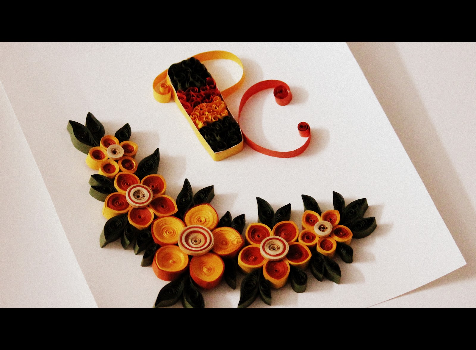 Myths Creations Quilling flowers .. Happy Anniversary