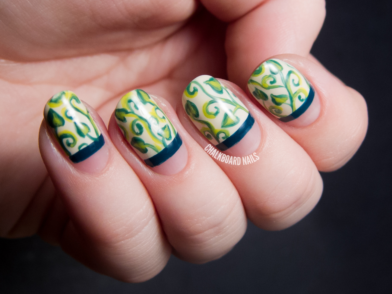 12 Sheets Tropical Leaf Water Decals Cheese Plant Nail Stickers