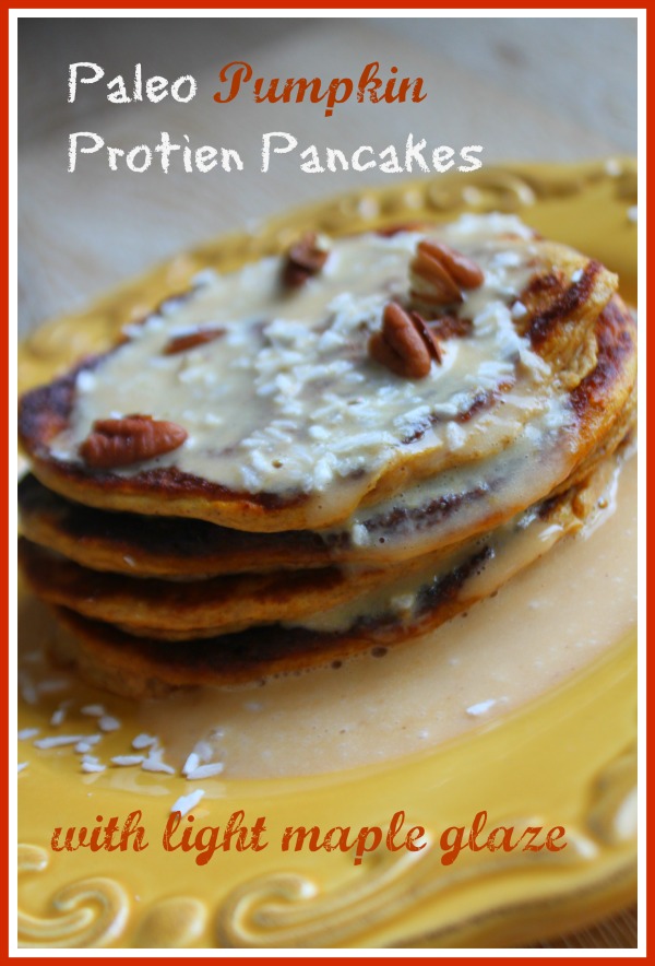 MamaEatsClean Paleo Pumpkin Protein Pancakes with a Light Maple Cream