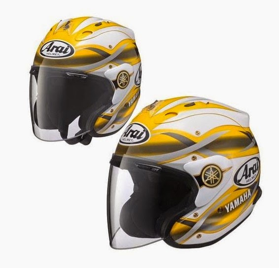 KB Motorhelmets Arai Half Yamaha Harley Rider Helmet