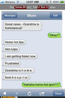 autocorrect fail grandma is homosexual