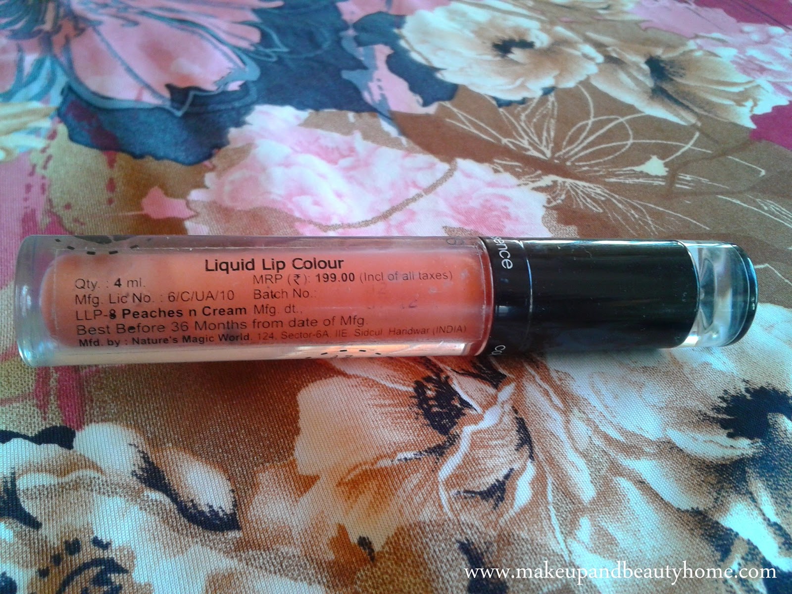 Coloressence Liquid Lip Color Peaches N Cream Review and Swatches