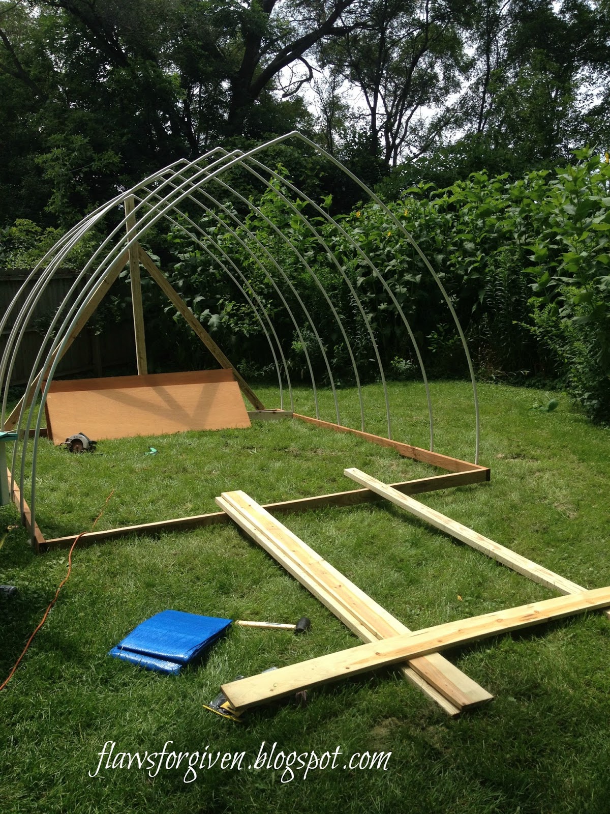 Flaws, An Affordable Chicken Hoop House