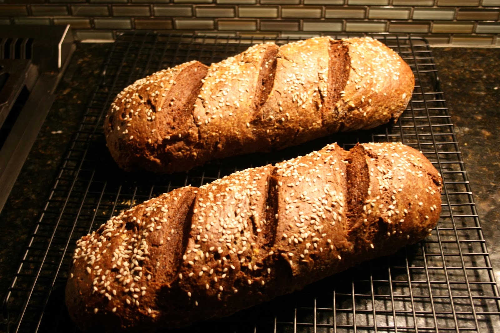 one clever mom TWD Baking with Julia Pumpernickel Loaves