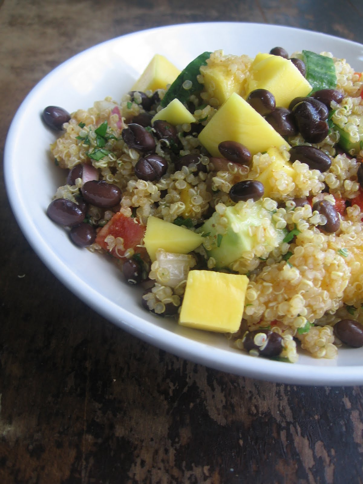 sweetsugarbean Curried Quinoa Salad With Mango and Black Beans
