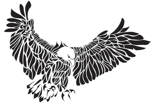 Bloodybridge Tribal Eagle Tattoos Designs