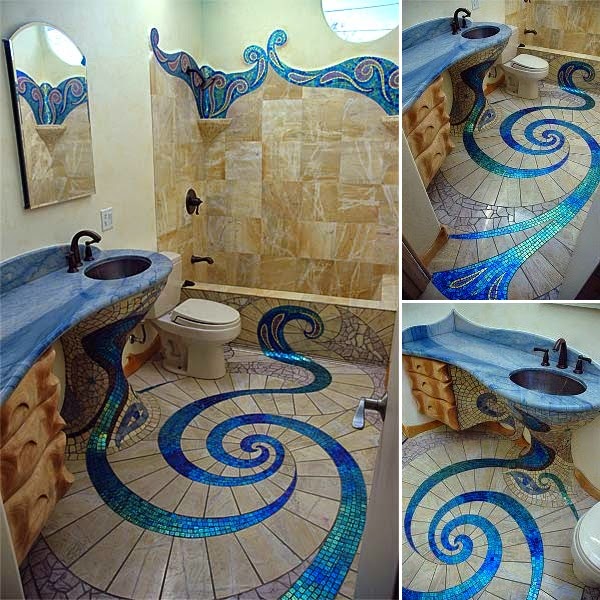 Increíble Diseño de Baño con Mosaicos | Baños y Muebles