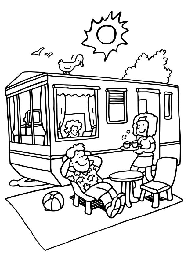 Fun Coloring Pages: Camping coloring pages