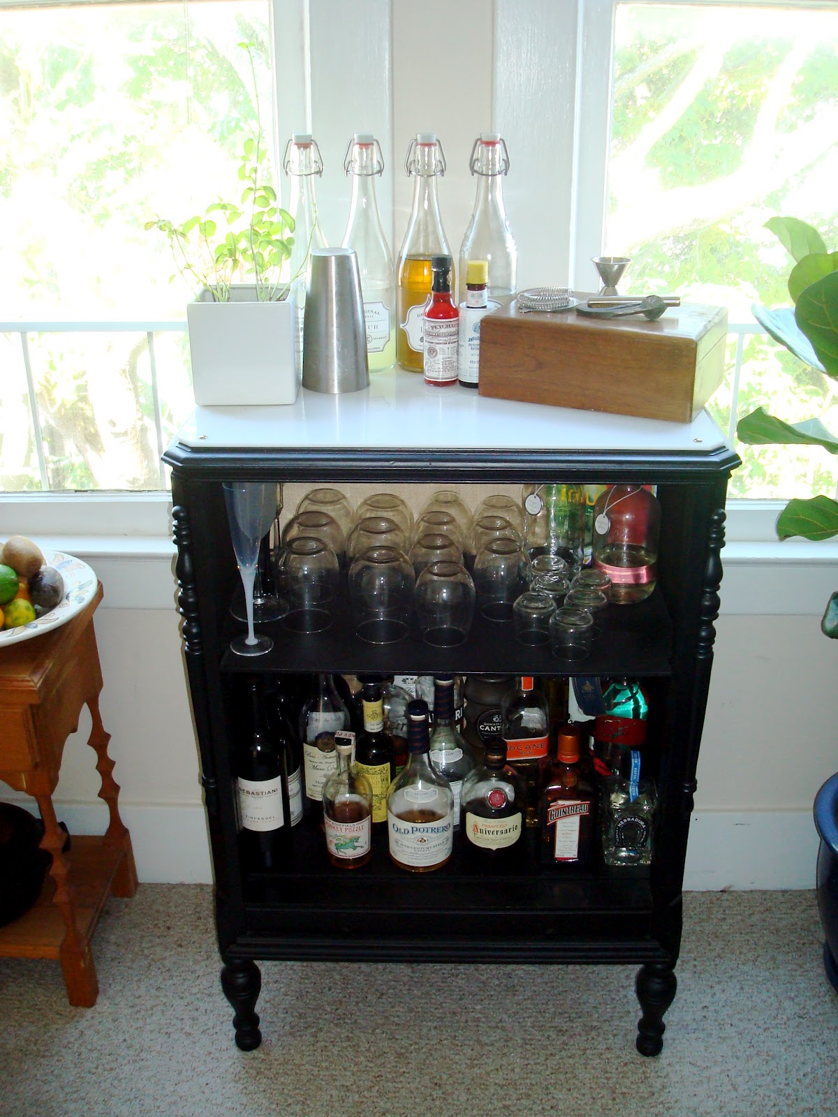 Feeling Crafty A Radio Cabinet Turned Bookshelf Turned Bar