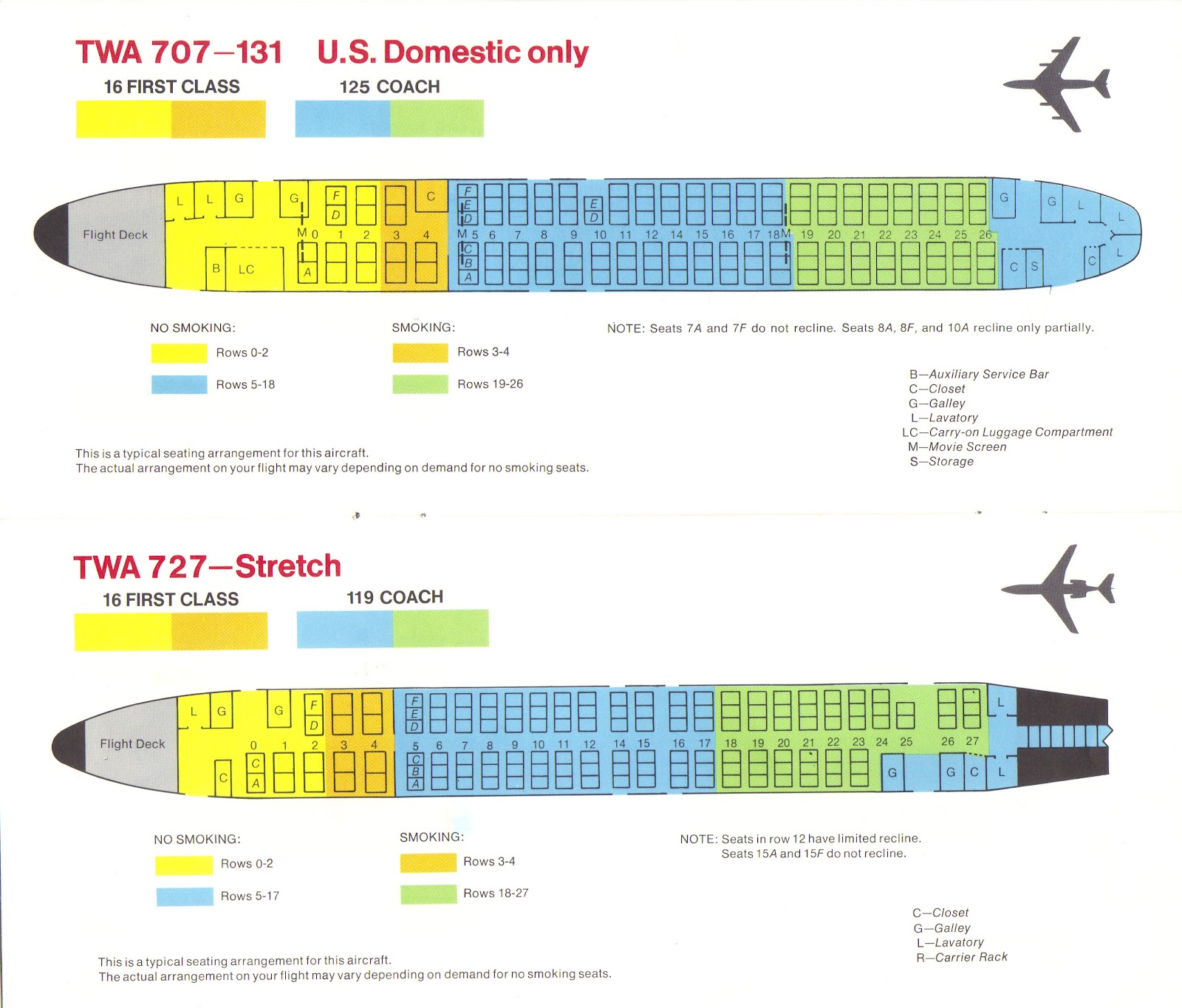 727 Seating Chart