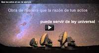 Que tus actos sirvan de ejemplo para otros