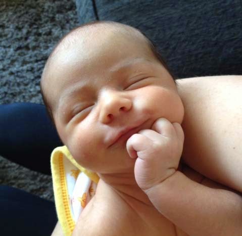 my baby at 1 month