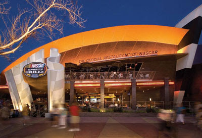 NASCAR Sports Grill Outside