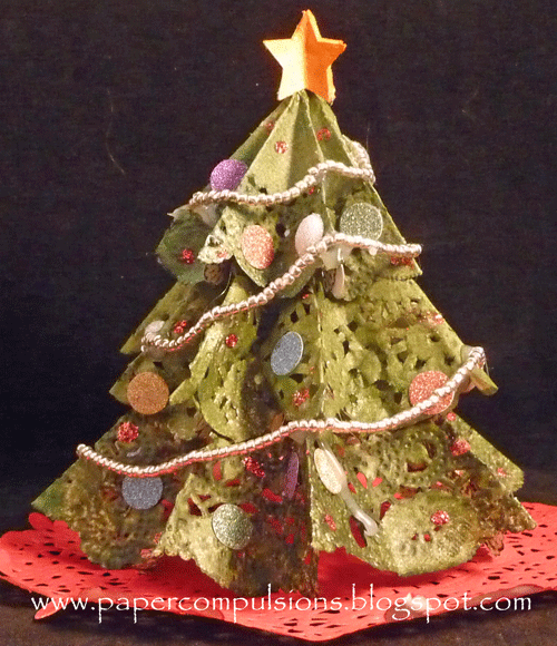 Paper Compulsions Doily Christmas Tree