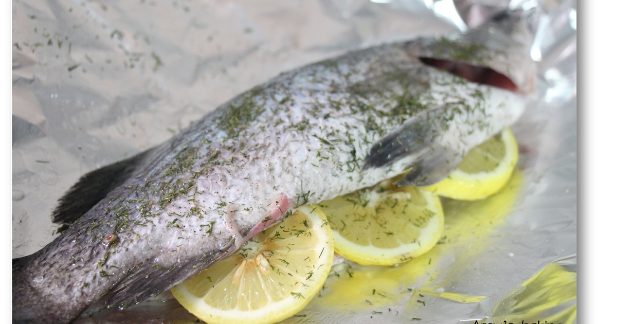 Amy Baking Diary Oven Baked Barramundi (Sea Bass) Fish with Lemon and Dill
