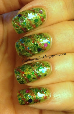 Christmas tree magical animations ehmkay nails: Christmas Glitter Layering Experiments with Red Dog Designs The Temptress