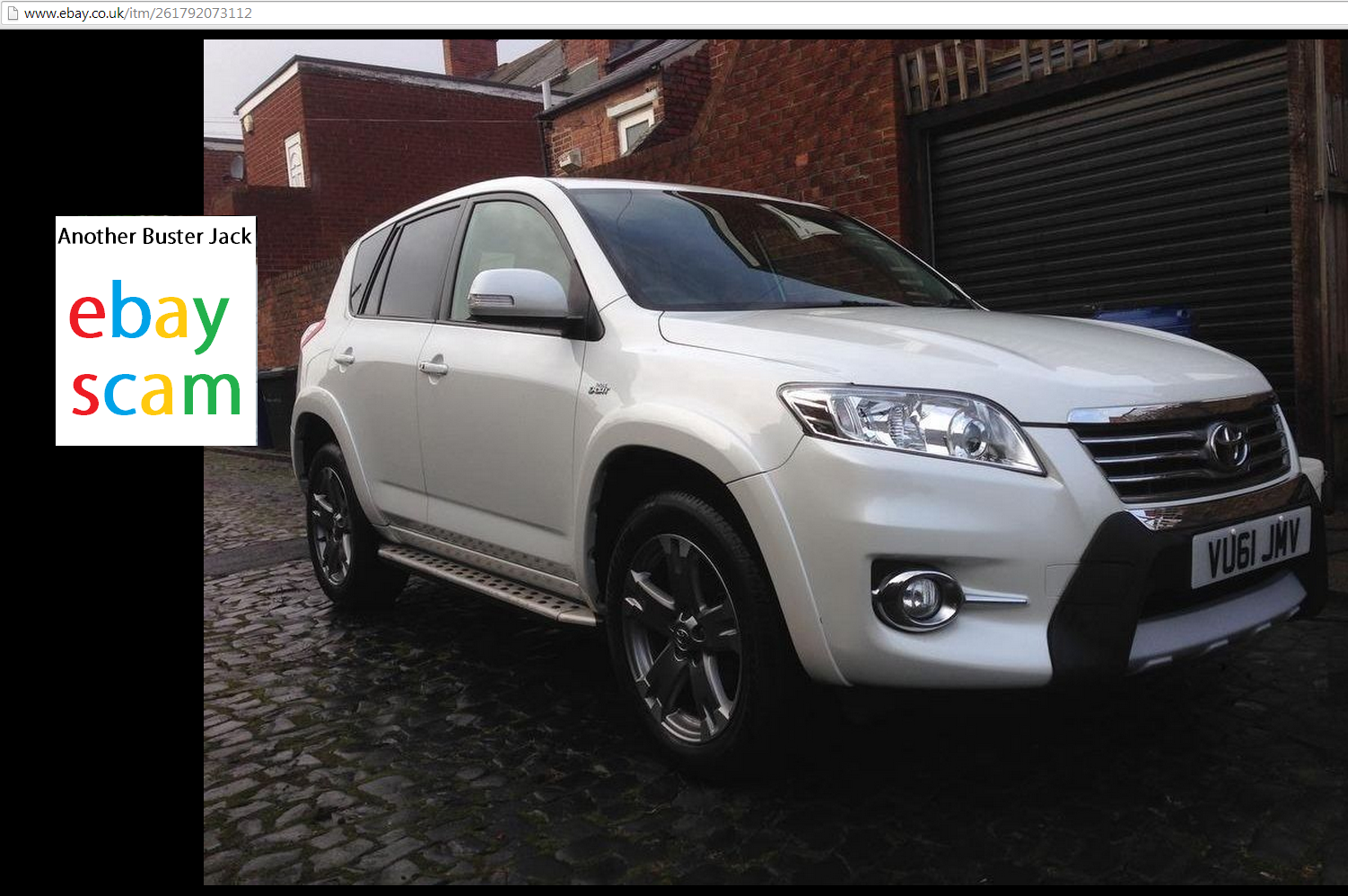 Jack Buster Jack Ebay Scam 2011 Toyota Rav4 Sr D Cat Auto White
