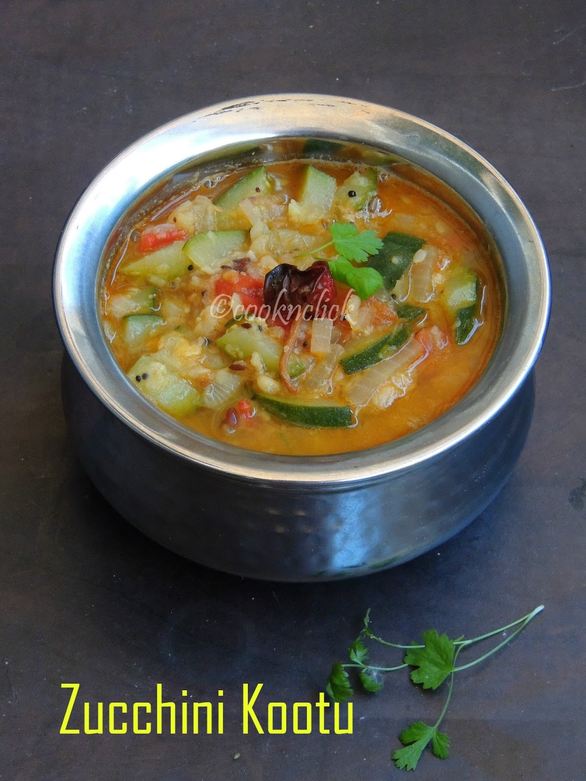 Zucchini Moongdal Kootu/Vegan Zucchini Kootu Cook N Click
