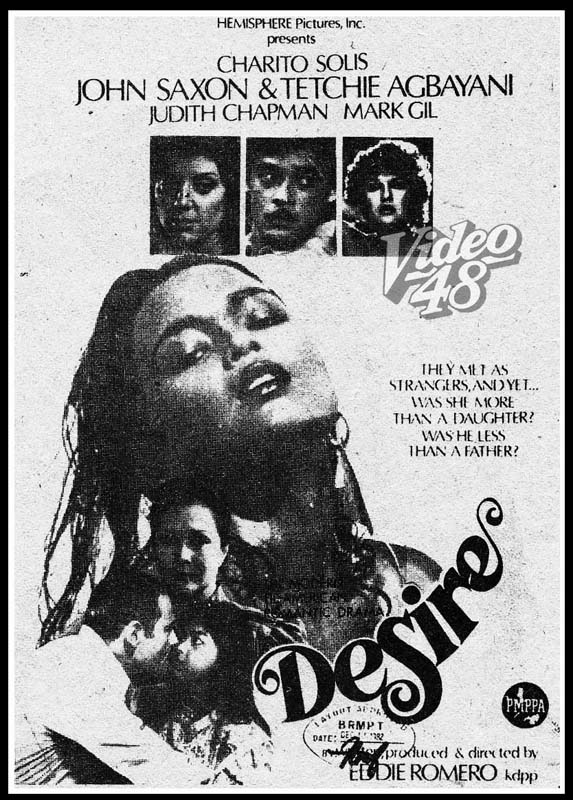 Left- "Hubad na Gubat" (1982)- Stars Phillip Salvador and Tetchie