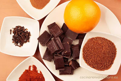 Ingredientes: naranja, chocolate, especias, ...