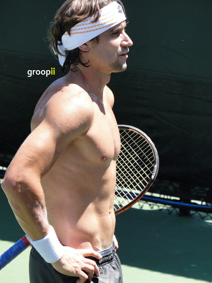 David Ferrer Shirtless