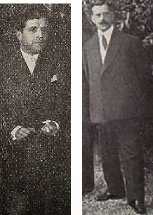 Los ajedrecistas F. Alderete y A. del Valle