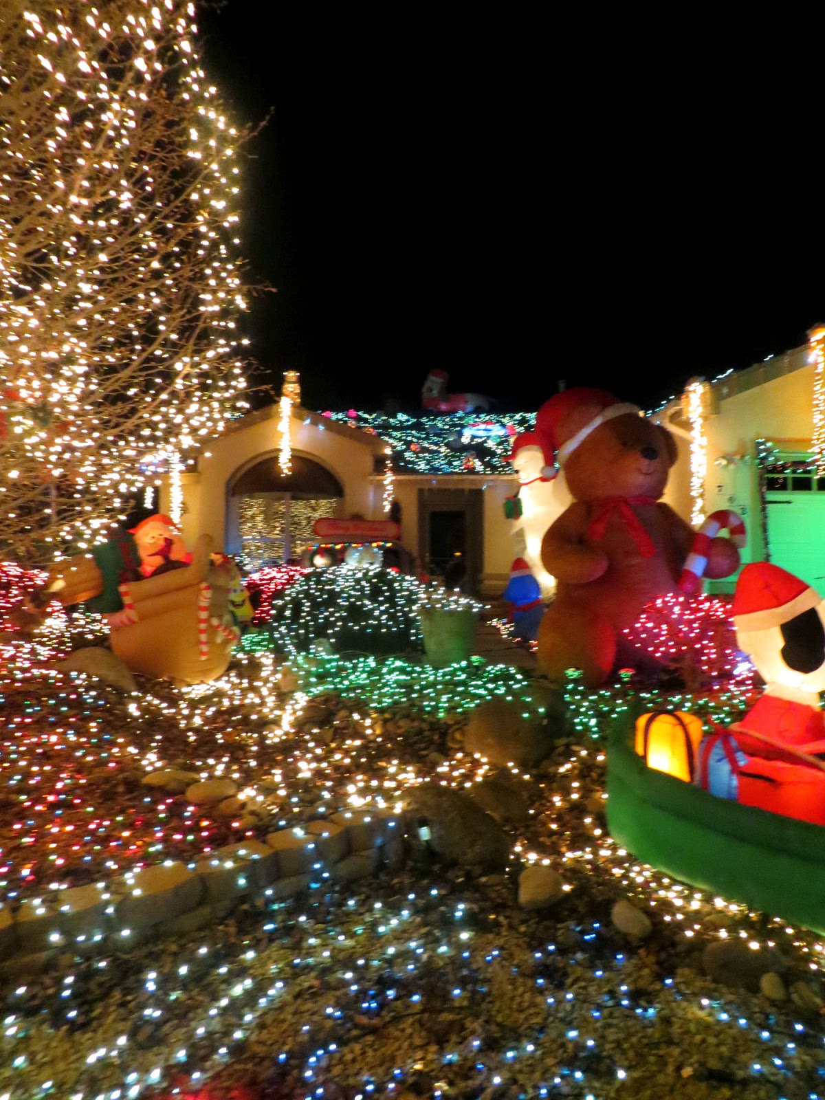 Holiday display of 80,000 lights