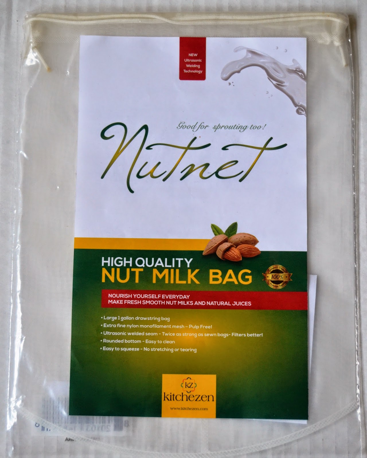 Homemade Almond Milk with Kitchezen Nut Milk Bag + Giveaway The