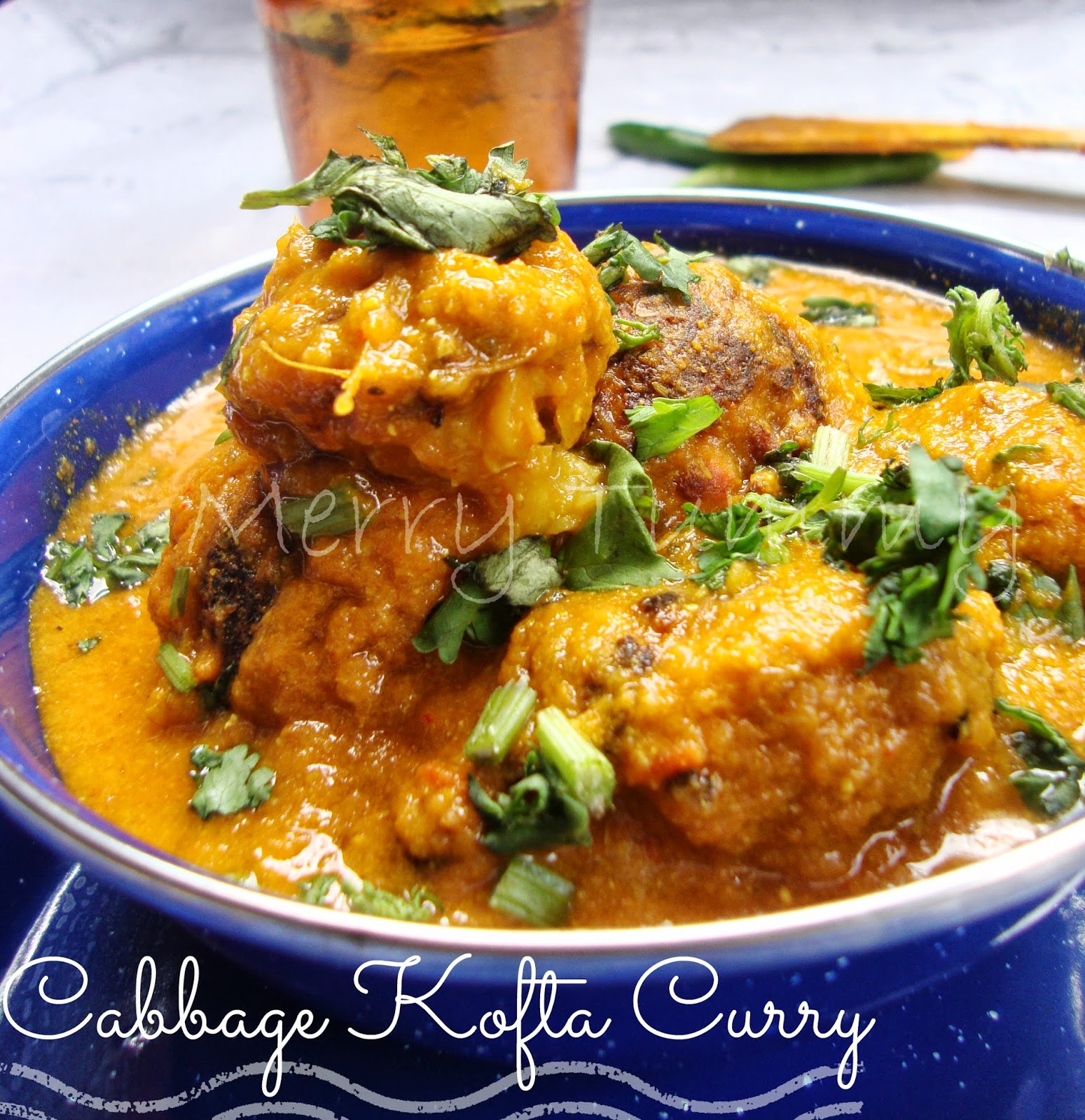 Merry Tummy Cabbage Kofta Curry, Perfect Side Dish