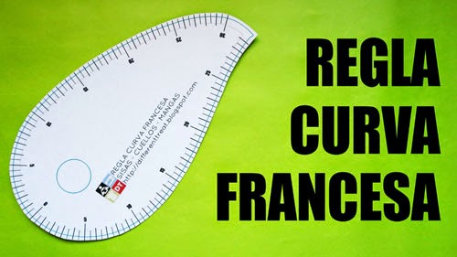 Regla curva francesa - Coser fácil